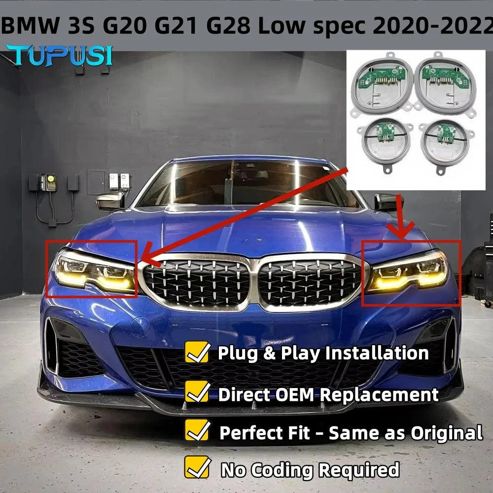 LED Headlight 63118496137 63118496138 1420000423 8496133 Yellow Angel Eyes DRL for BMW G20