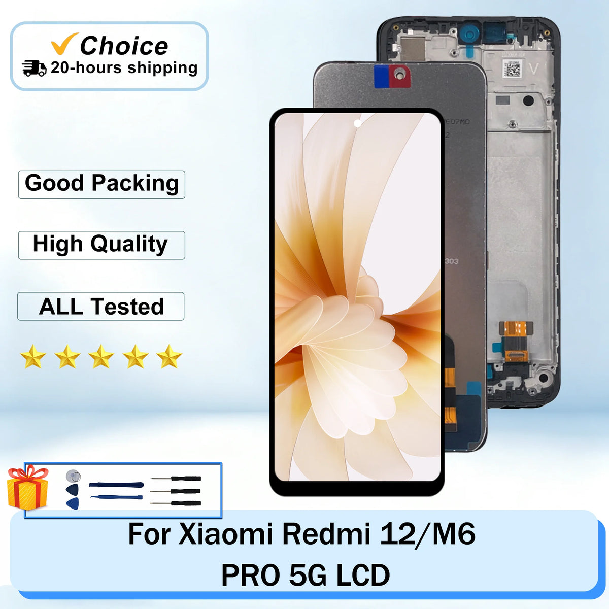 6.79 For Xiaomi Redmi 12 LCD 23053RN02Y Display Touch Screen