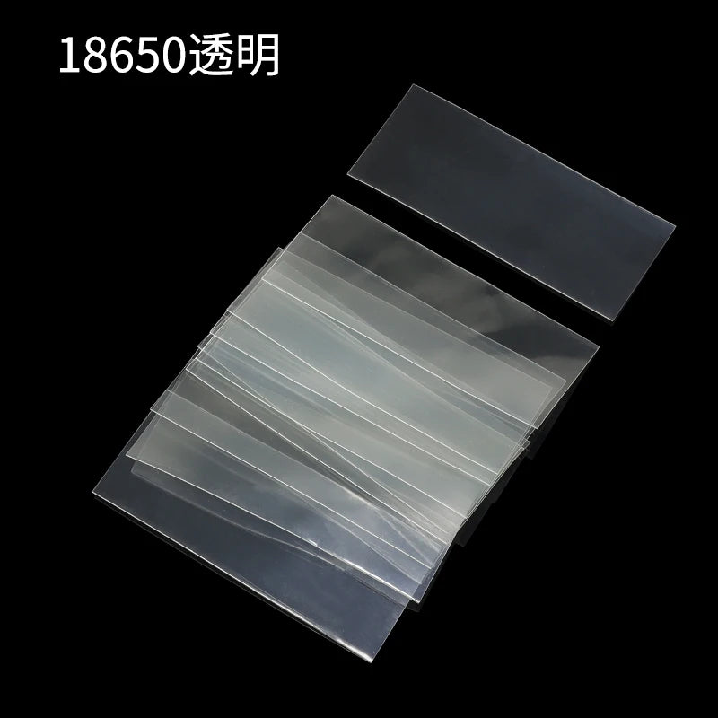 20/50/100pcs 18650 PVC Heat Shrink Wrap Pre-cut Insulated Wrapping Sleeving Shrinkable Heat-shrink Tubing Battery Film Case