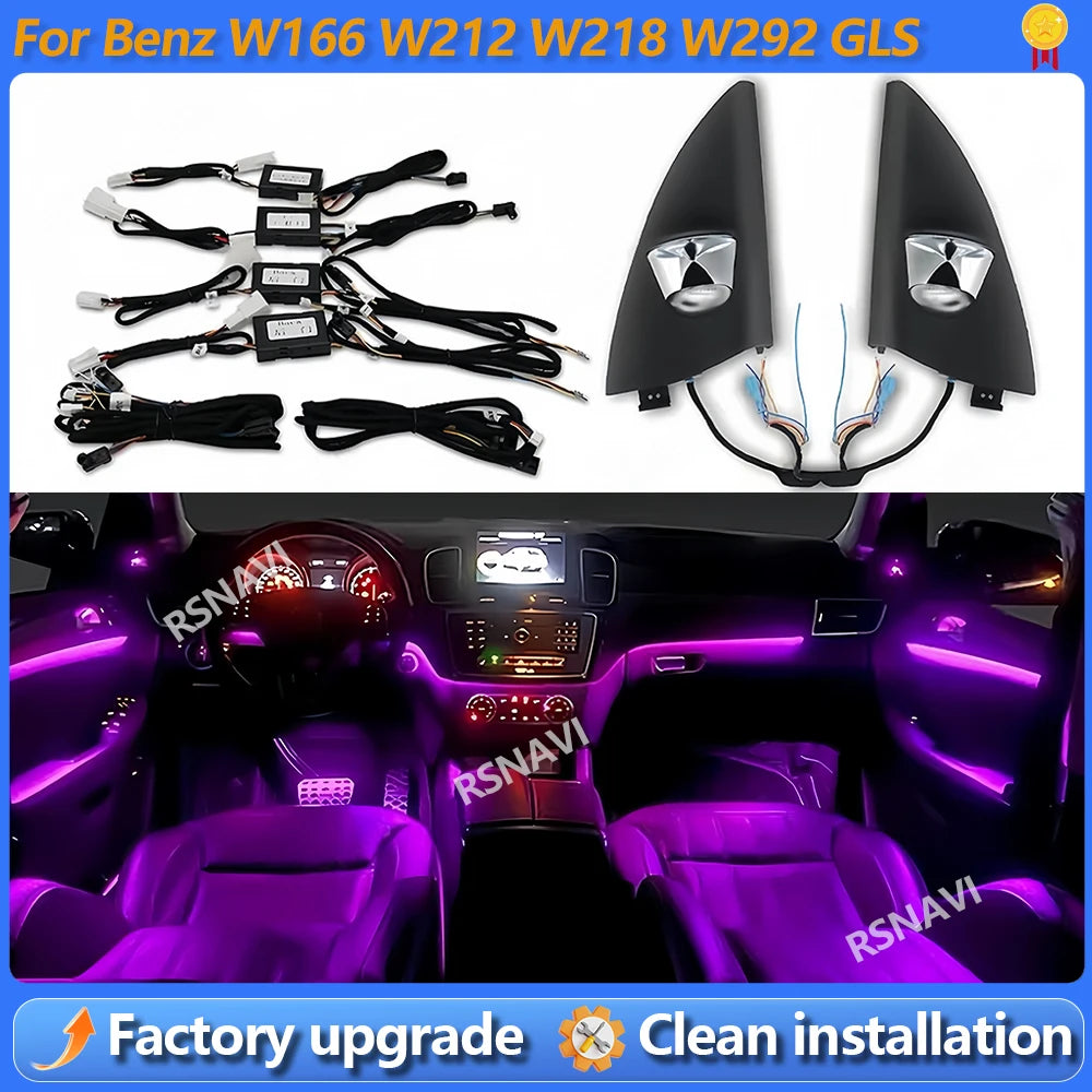 12/64 Colors Ambient Light For Benz GLE GL GLS W166 W292 X16
