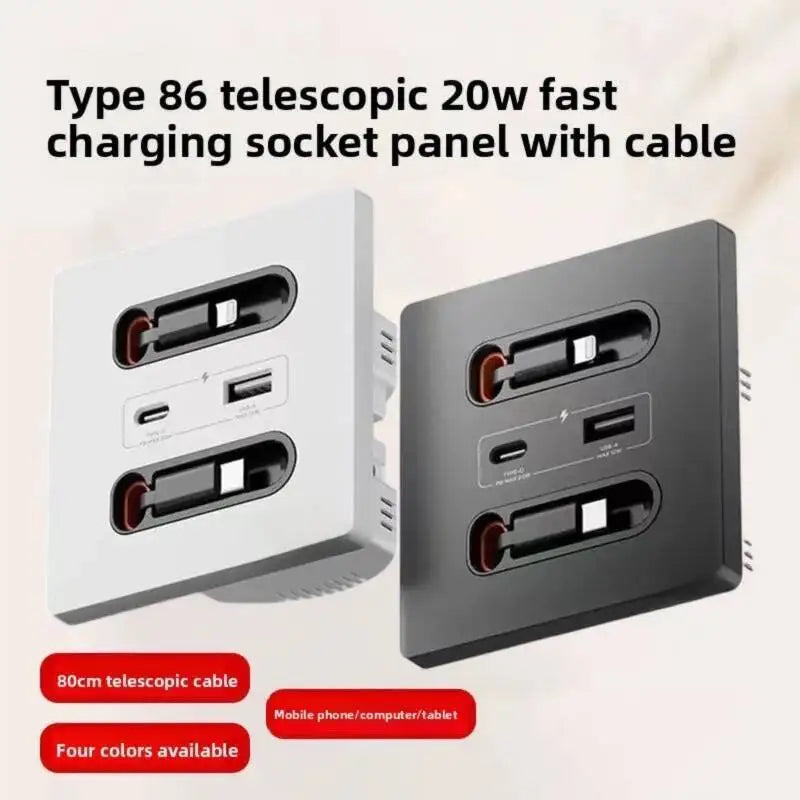 20W USB Type-C Fast Charging Socket USB C Port Multifunction