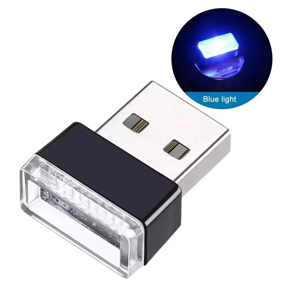Mini USB LED Car Light - Auto Interior USB Atmosphere Light Plug and Play Decor Lamp Emergency Lighting Stonego USB Lamp