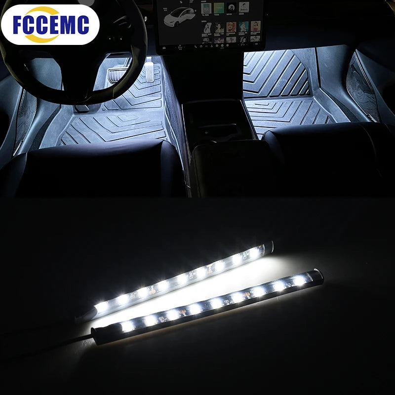 Neon 18 LED Car Interior Ambient Foot Light With USB Decorat