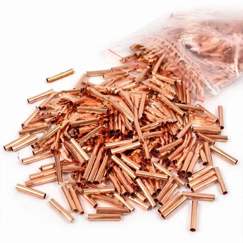 500/100 Pcs Copper Ring Terminals Wire Crimp Connectors Bare