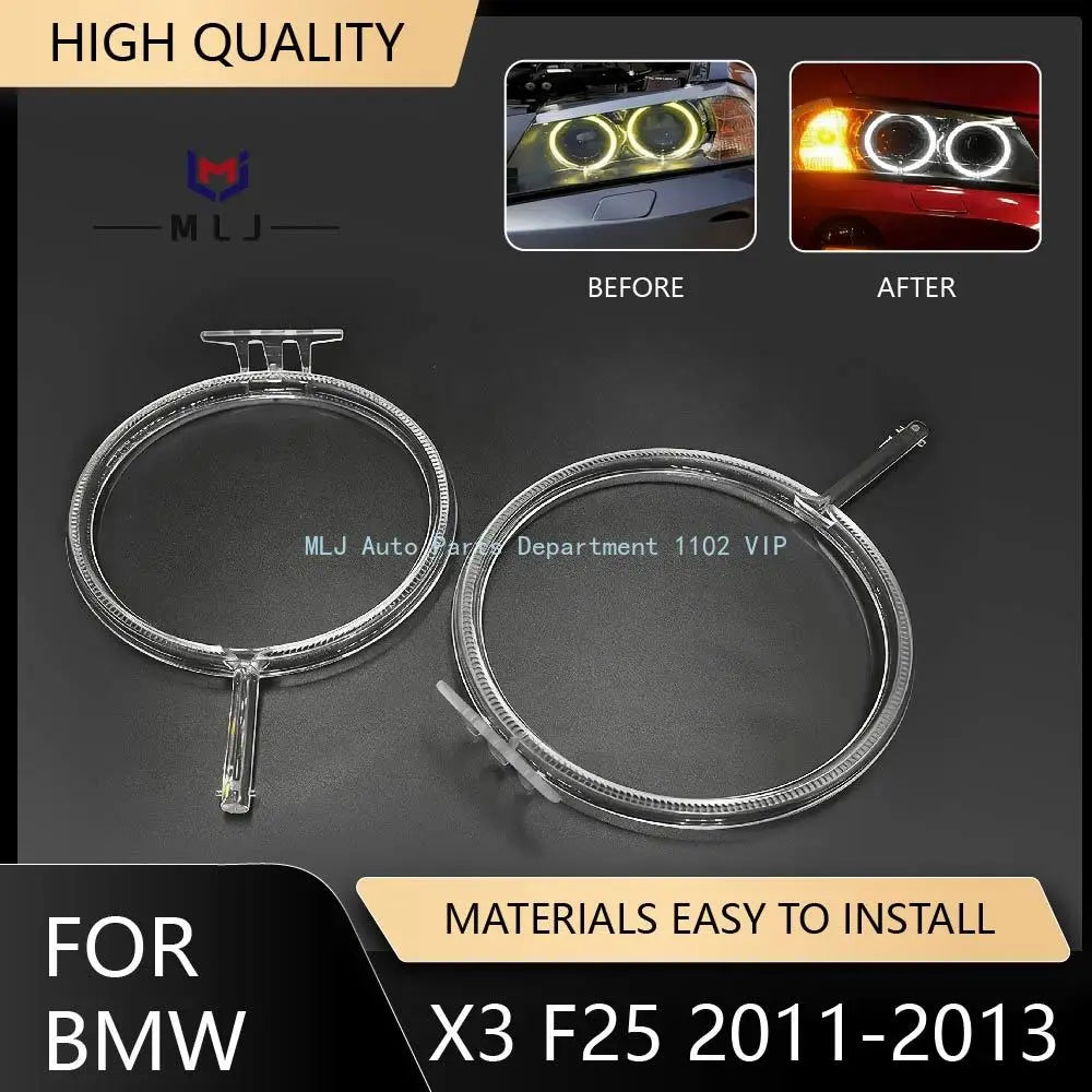Headlight Guide Strip LED Lamp Ring DRL Daytime Running Lights Tube for BMW F25 X3