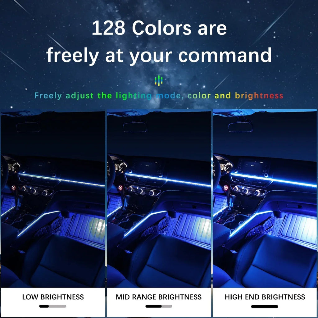 Universal Symphony Car Ambient Light 128 Color LED Strip Acr
