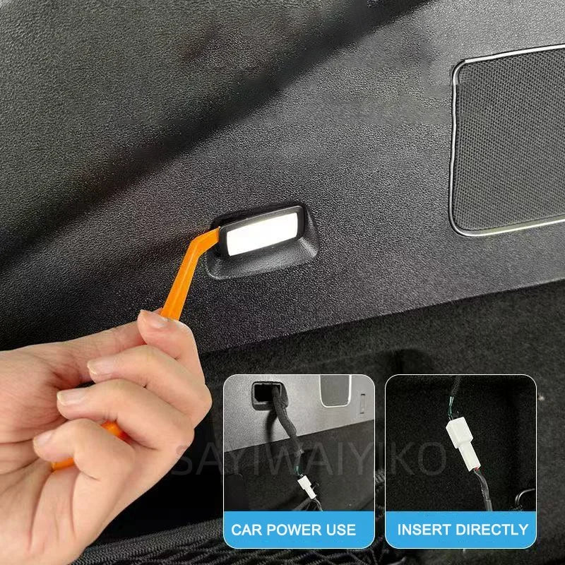 For MG ZS HYBRID+ 2025 2026 Car Boot Luminous Trunk LED Ligh