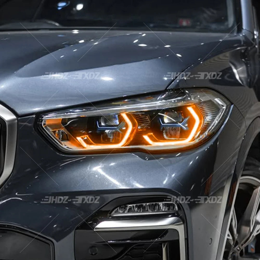 Angel Eye DRL LED Chips Lightsource For BMW G05 G06 X5 X6 F95 F96 2019-2022 Non-RGB Laser Headlight Daytime