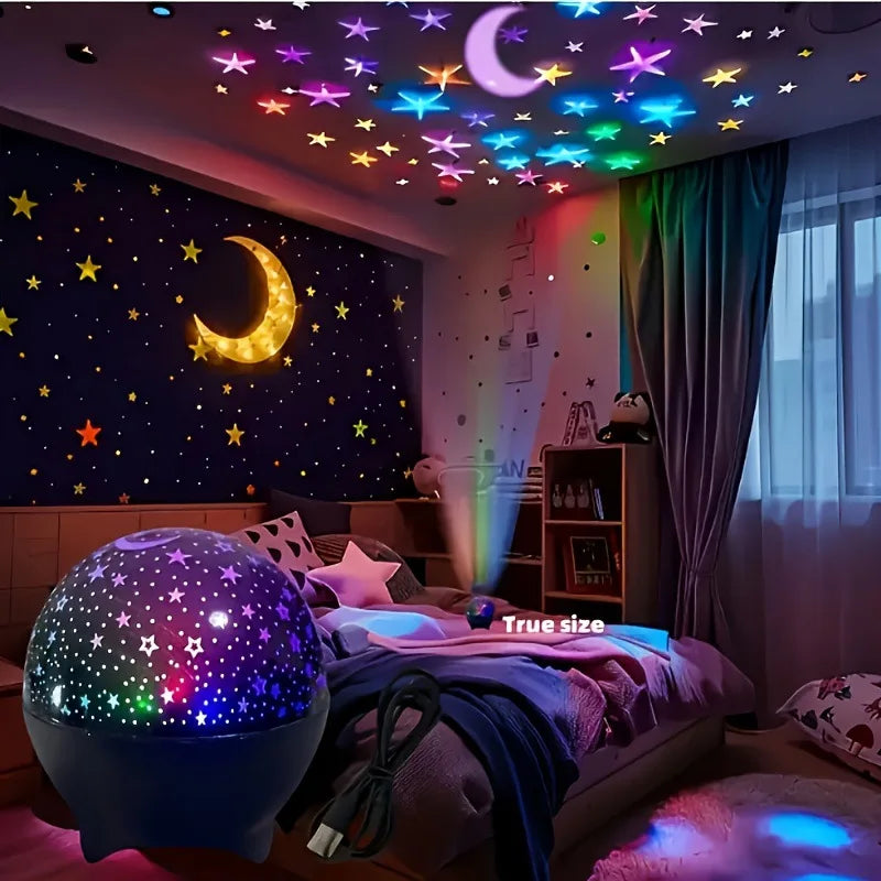 RGB Night Lights LED Projector Light Starry Moon Galaxy Proj
