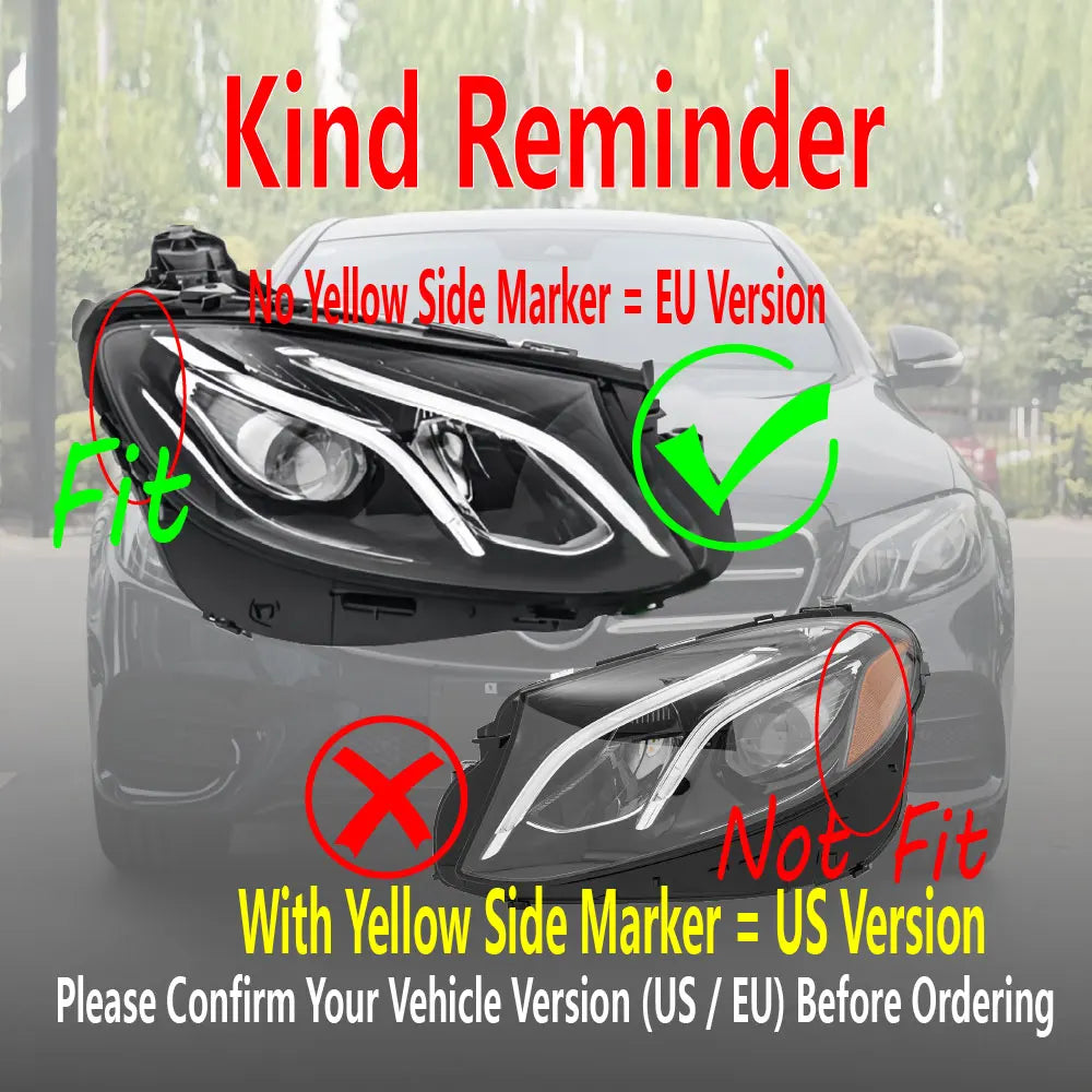 DRL Yellow LED Panel Daytime Running Lights Red Multicolor Yellow Daytime Running Lights for W213