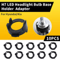 10Pcs H7 LED Headlight Bulbs Holder Adapter base For Kia Rio