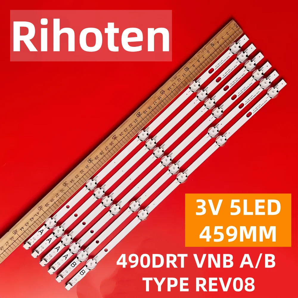 LED Backlight Strip for 49HB6W62 LT-49C770 LT-49C790 Vestel 490DRT VNB A/B-TYPE 49HE4000 49L3753DB