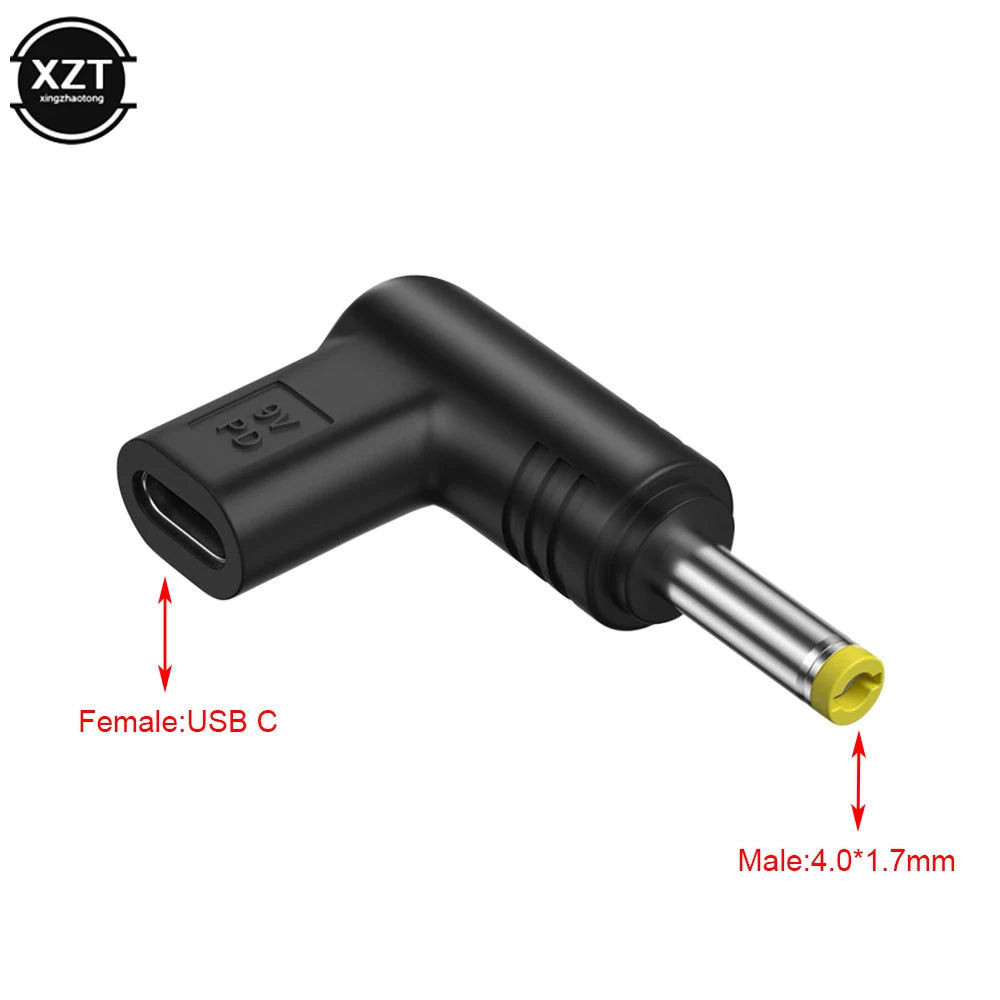 USB C PD to DC Power Connector Universal 5V 9V 12V Type C to DC Jack Plug Charging Adapter Converter for Router Tablet Mini Fan