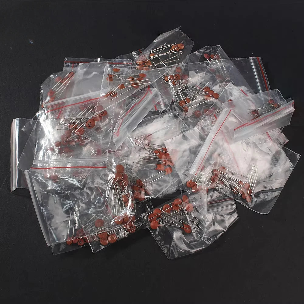 300pcs/960pcs Ceramic Capacitor Kit Set 2pF-0.1uF Electronic