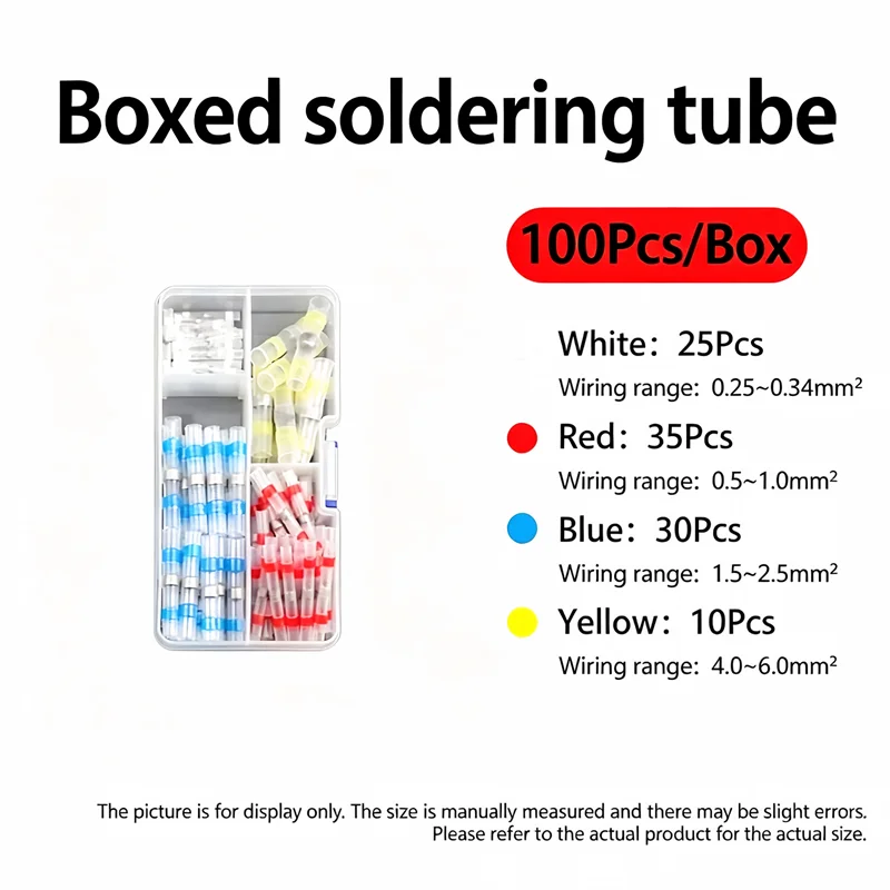 Boxed Solder Seal Wire Connectors Kit Heat Shrink Butt Terminals Waterproof Insulated Electrical Wire Splice Connector