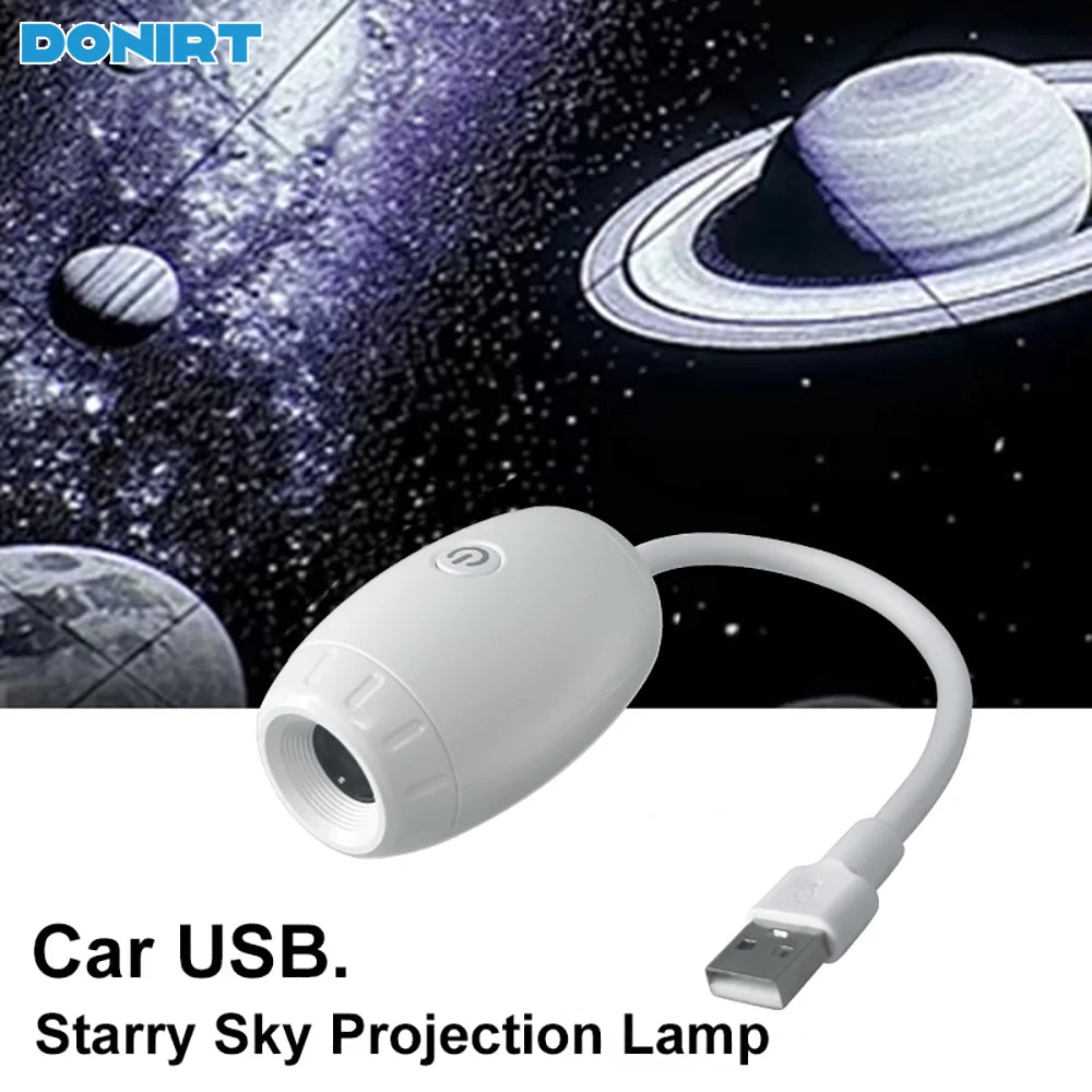 USB Car Atmosphere Projector Light Car Interior Ambient Ligh