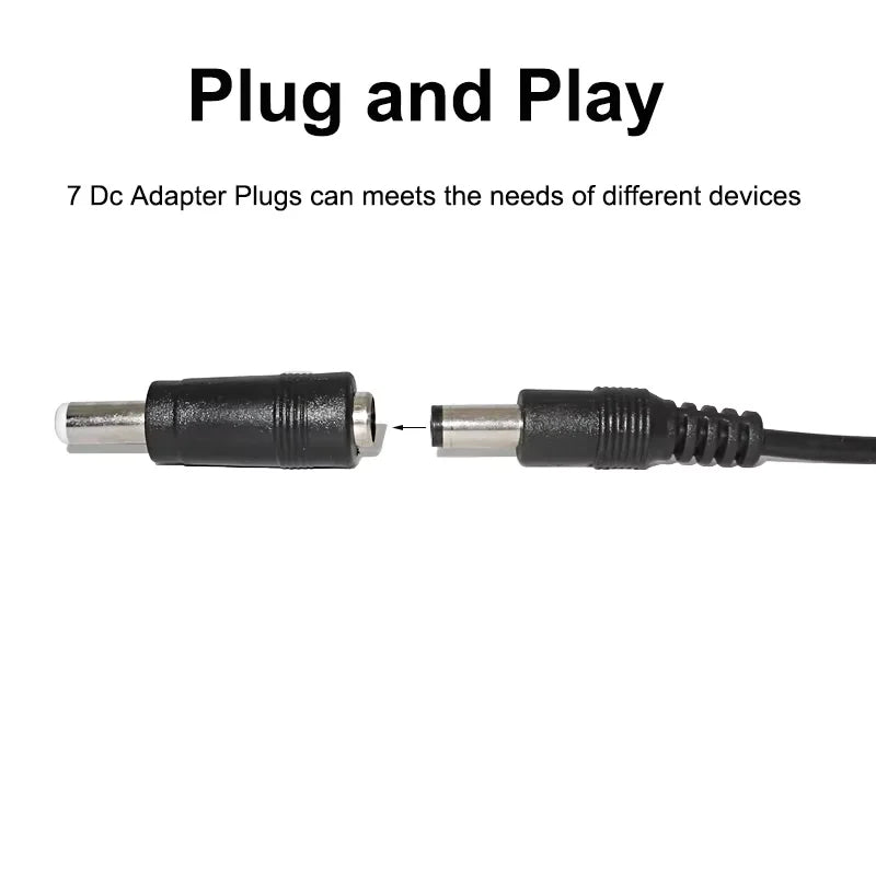 Universal Power Cable USB to DC 5.5 2.1mm Jack 5V Charging C