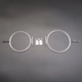 DRL Chip For BMW X3 X4 F25 2011 2012 2013 EU White Light Angel Eye Acrylic Tube Strips Daytime Running Light