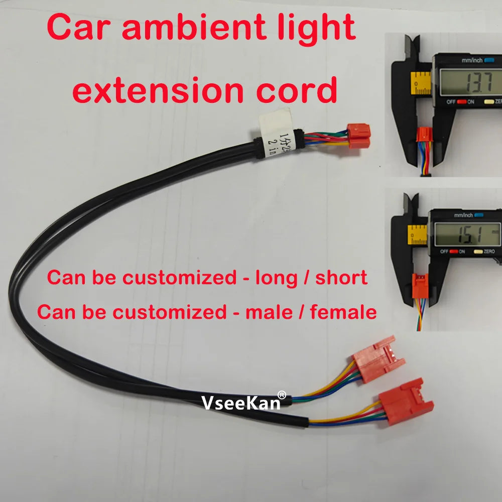 Car Ambient Light Accessories Bulb Lights Strip Lights Exten