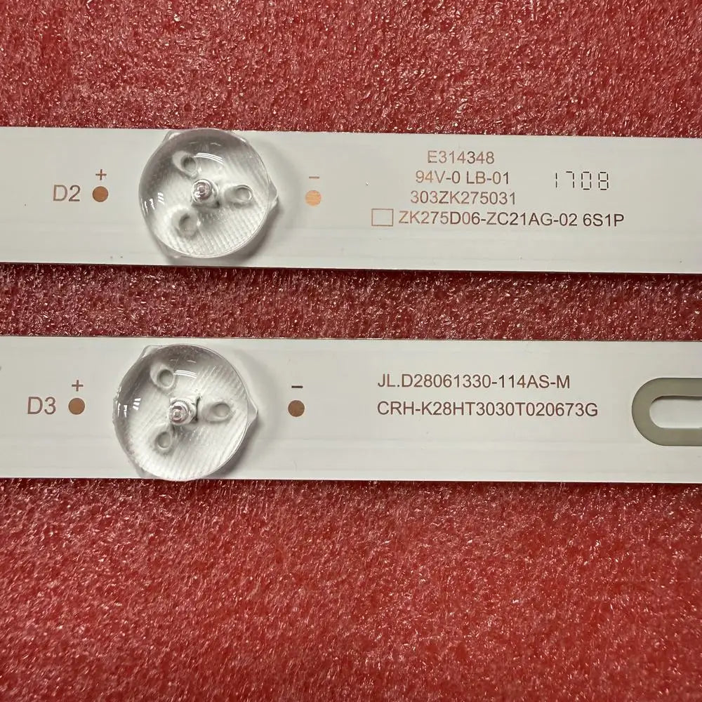 LED Backlight Strip for 2pcs/set LED Backlight Strip For VINGA L28HD20B SENCOR SLE2813TC NVR-7421-28HD-N
