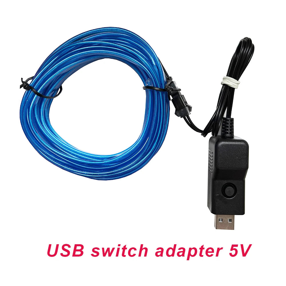 10m/3m/5m Neon LED Car Interior Lighting Strips Auto LED Str