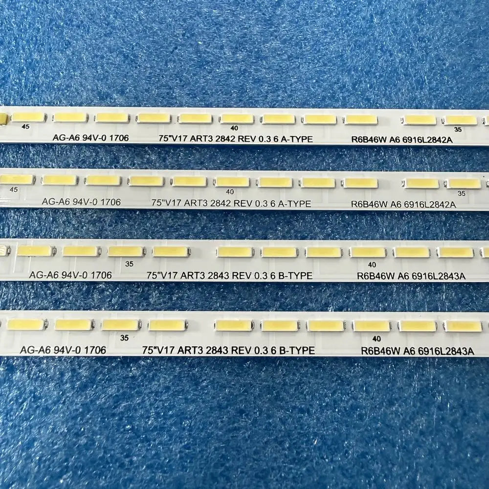 LED Backlight Strip for 75UJ6580 75UJ657T 75UJ6450 75UJ657A 75UJ6470 75UJ675V 75UV340V 6916L-2843A 2842A