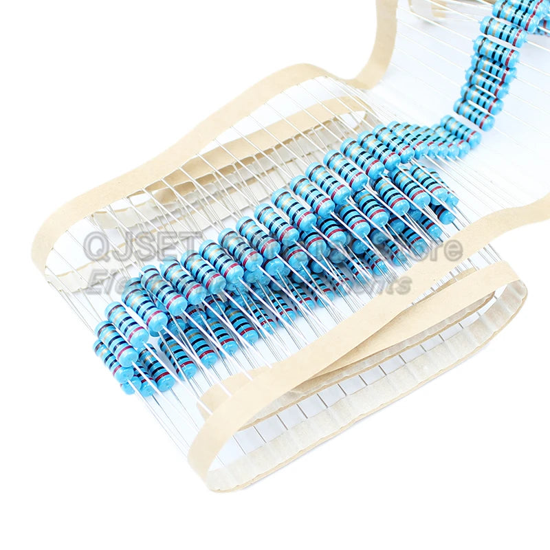 20pcs 1W Metal Film Resistors 1% 10 Ohm 47 100 200 220 470 5