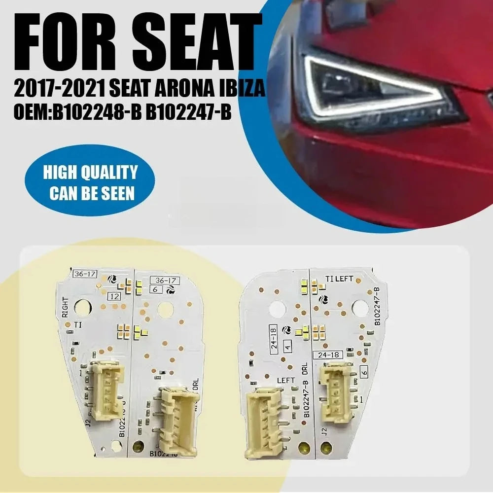 Angel Eyes DRL Turn Signal Boards LED Headlight Daytime Running Light B102248-B B102247-B for Seat