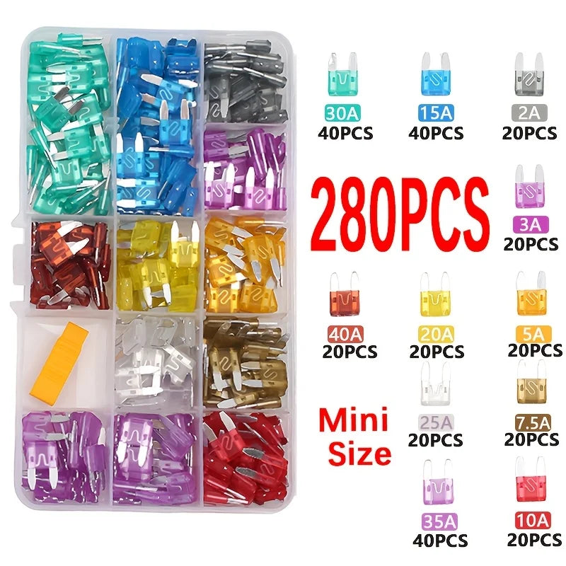 60/120Pcs Car Fuse Set - Various Small Size Fuses Universal Car Fuses - Reliable and Durable Auto Accessories