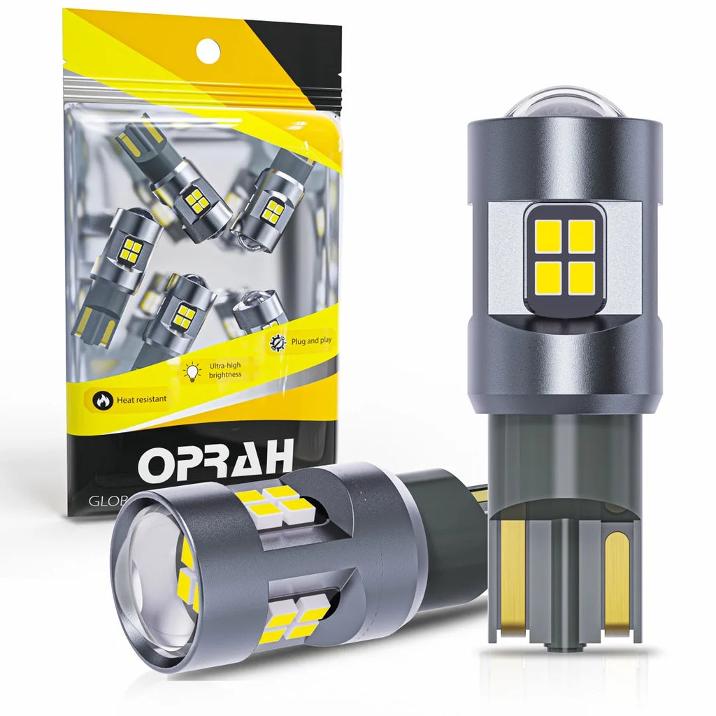 Oprah 2pcs W5W LED T10 Car Lights 12V 24V Truck Interior Dom