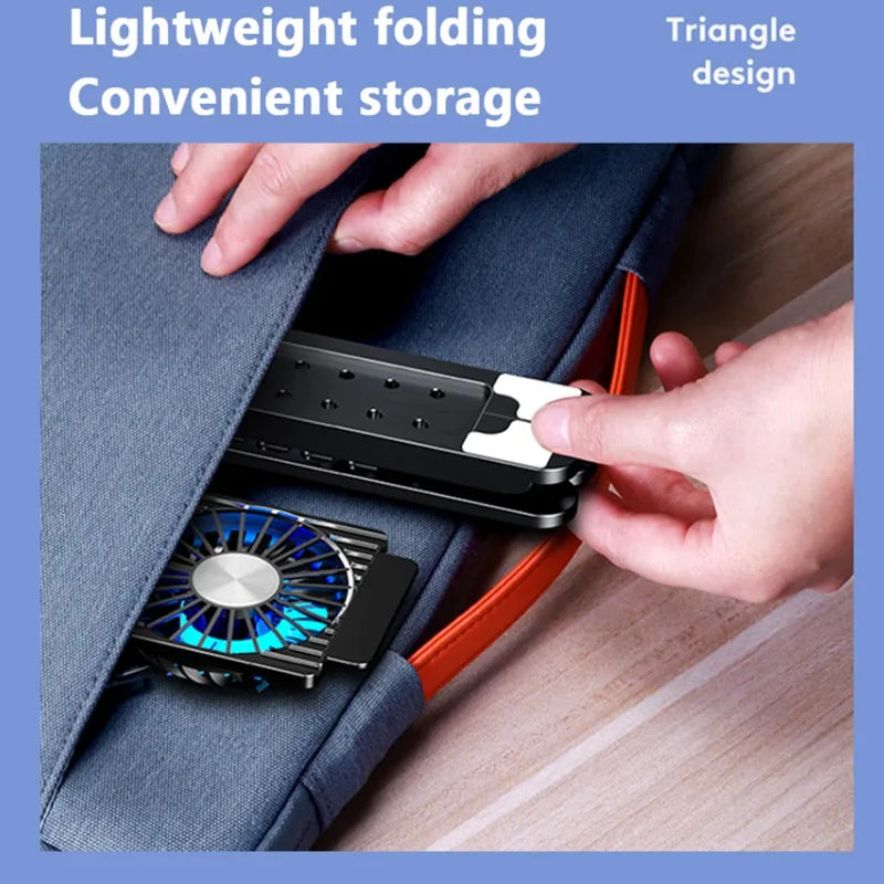 New Laptop Cooler Base Stand Foldable Laptop Cooling Pad Por