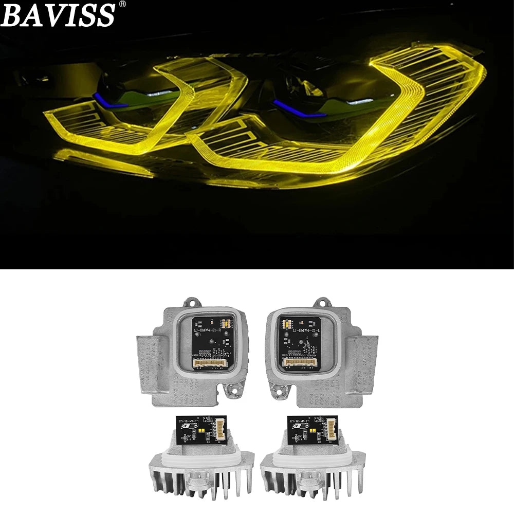 Angel Eyes DRL LED boards For 2022 2023 BMW M3 G80 M4 G82 G83 G22 G23 G26 Laserlight Daylight Headlight