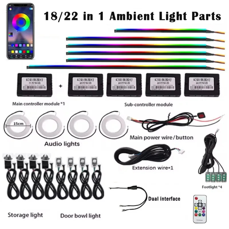 18/22 in 1 Ambient Light Parts Symphony 35cm 75cm 110cm Ligh