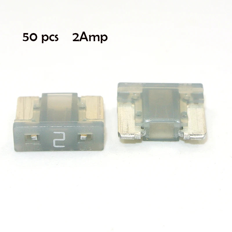 90/50pcs Fuses Micro Short Low Profile Mini Blade Fuse Assortment 3A 5A 7.5A 10A 15A 20A for Car Boat Truck SUV Automotive