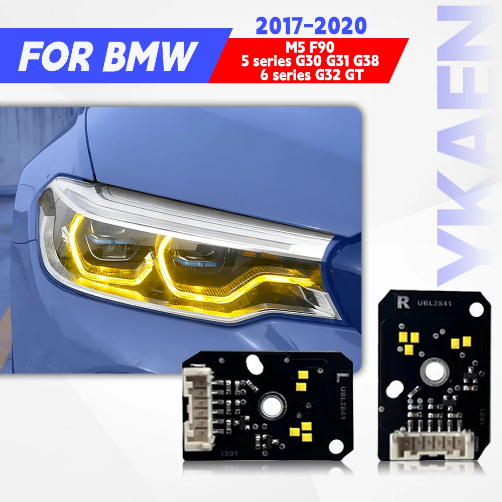 Angel Eyes DRL Board 63117214939 63117214940 For BMW 5 Series M5 F90 G30 G31 G38 G32 GT 17-20 Adaptive LED