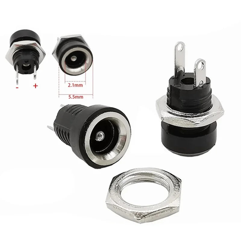 10/50PCS DC022B 5.5 X 2.1mm DC Power Jack Supply Socket 3.5X
