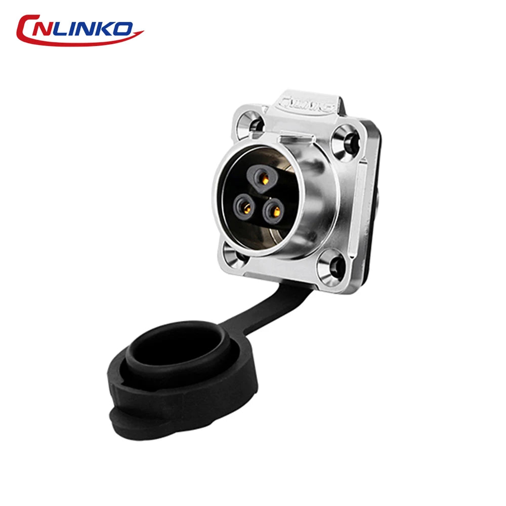 CNLINKO M16 Waterproof Electrical Connector 2/3/4/5/7/8/9 Pin Soldering Wire Aviation Connectors Panel Mounting Plastic+Metal