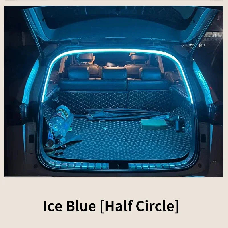 Car Trunk LED Ambient Light Strip PVC Flexible Ambient Light Strip Automatic Switch Hidden Installation SUV/MPV universal