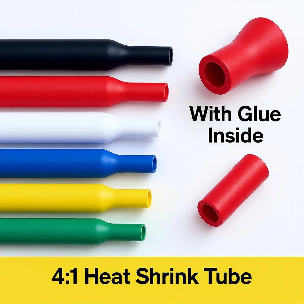 4 1 Heat Shrink Tubing with Adhesive 1m/2m/5m 7 Colors 2mm 5