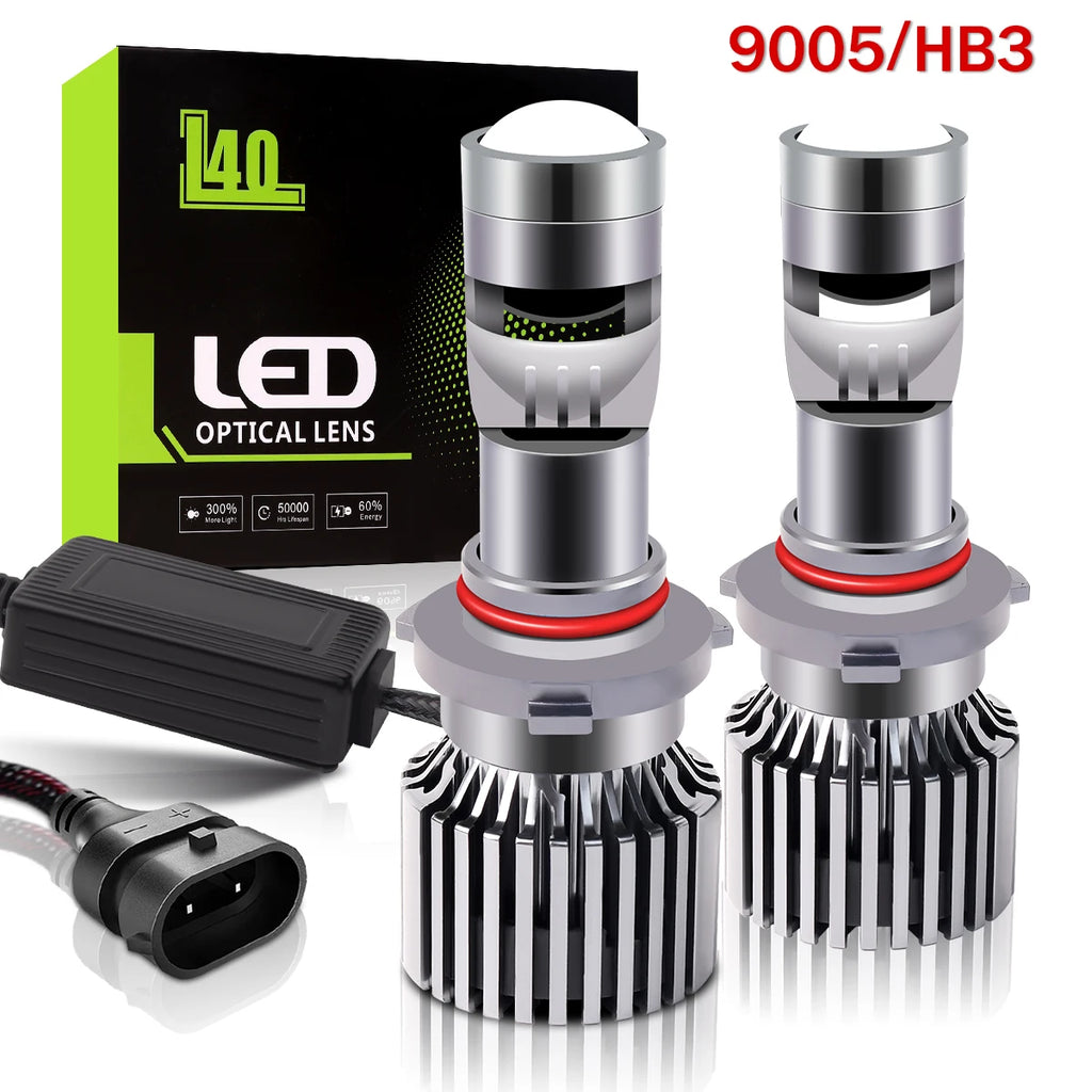 H7 LED Laser Lenses For Cars H10 9005 HB3 9006 HB4 H11 Mini Loupe H4 Laser Headlight Bulb LED Lens Projector 200W 12V Auto Lamps