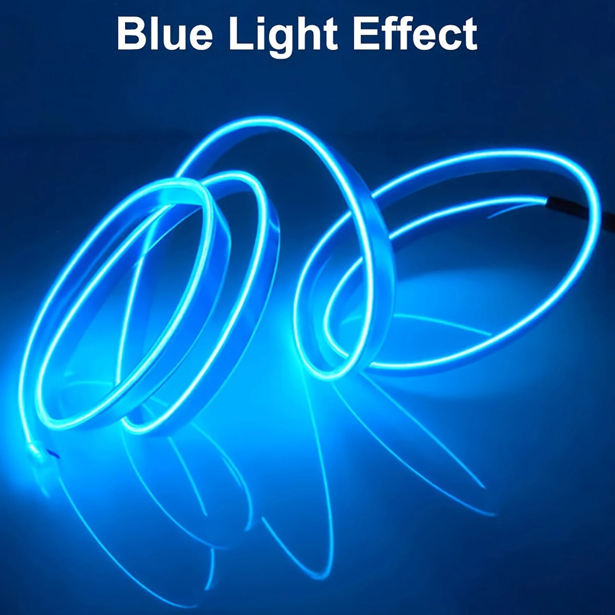 5m EL Wire Car Interior Ambient Lights Strip USB DIY Decorat