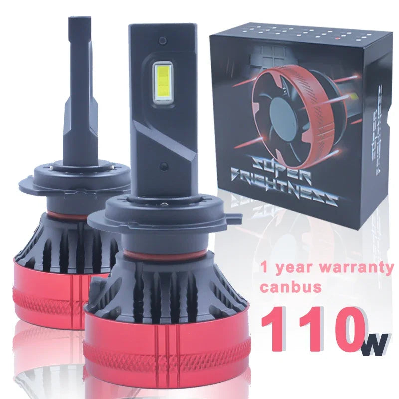 F5 110w H7 LED Bulb H4 Car LED Lamps LED Headlights Bulb 20000LM H7 H11 H8 9005 9006 H1 LED Bulbs LED H7 Headlight Kit Fog Light