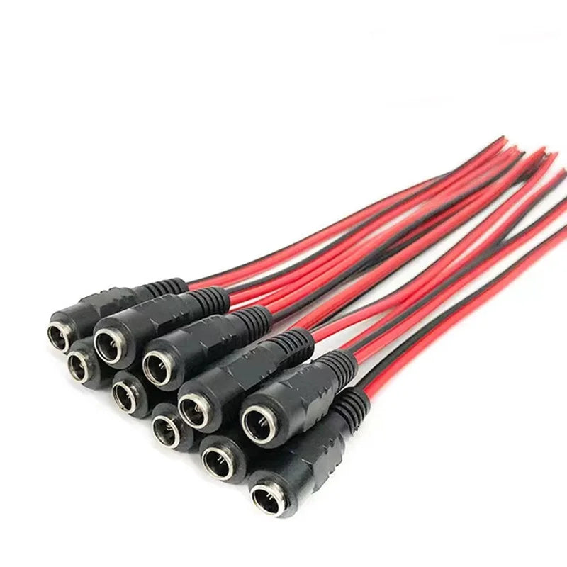 12V DC Connector 5.5x2.1mm Male Female Plug 12V DC Power Pig