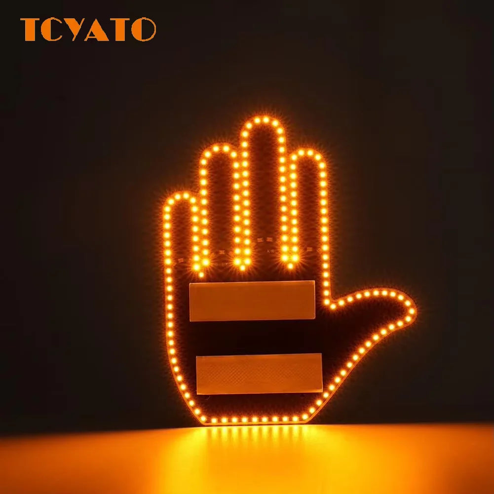 Car LED Finger Lights Funny Car Interior Light With Remote C