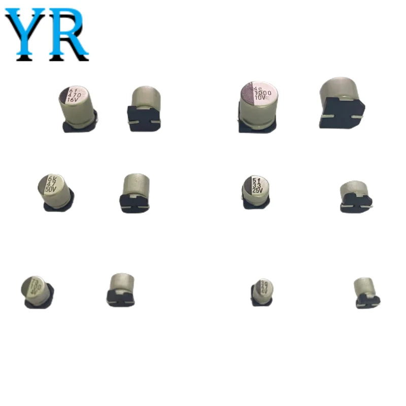 10PCS 4V 6.3V 10V 16V 25V 35V 50V 63V 100V SMD Aluminum Elec