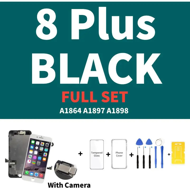 AAA Display for iPhone 5 5S 5SE 6 6S 7 8 Plus LCD Display Full Set Assembly Touch Screen Digitizer Replacement Pantalla+Camera