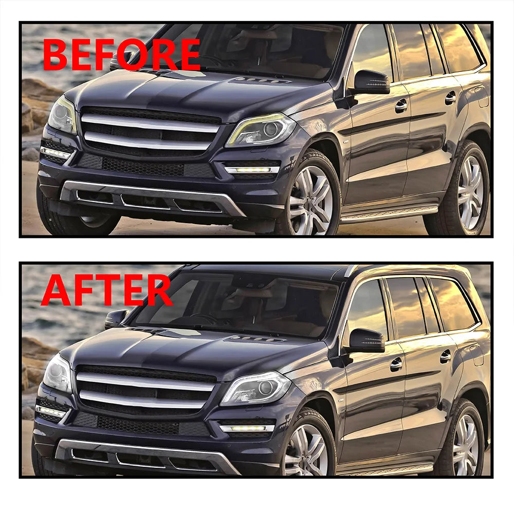 Headlight EU Version DRL Light Guide Strip White Light Angel Eye Chip Accessories for Mercedes-Benz