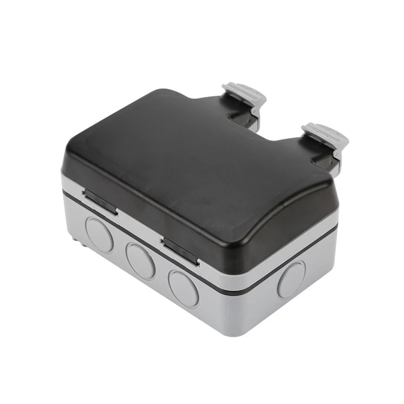 International Universal IP66 USB Wall Outdoor Waterproof Switch Socket UK EU DE Korea Rain Proof Charging Outlet Waterproof Box