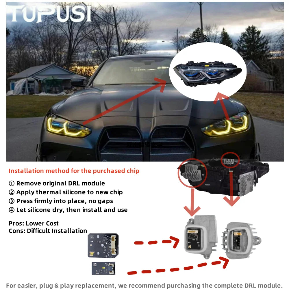 DRL LED Modules Board Set 9851047 for BMW G23 G80 G22