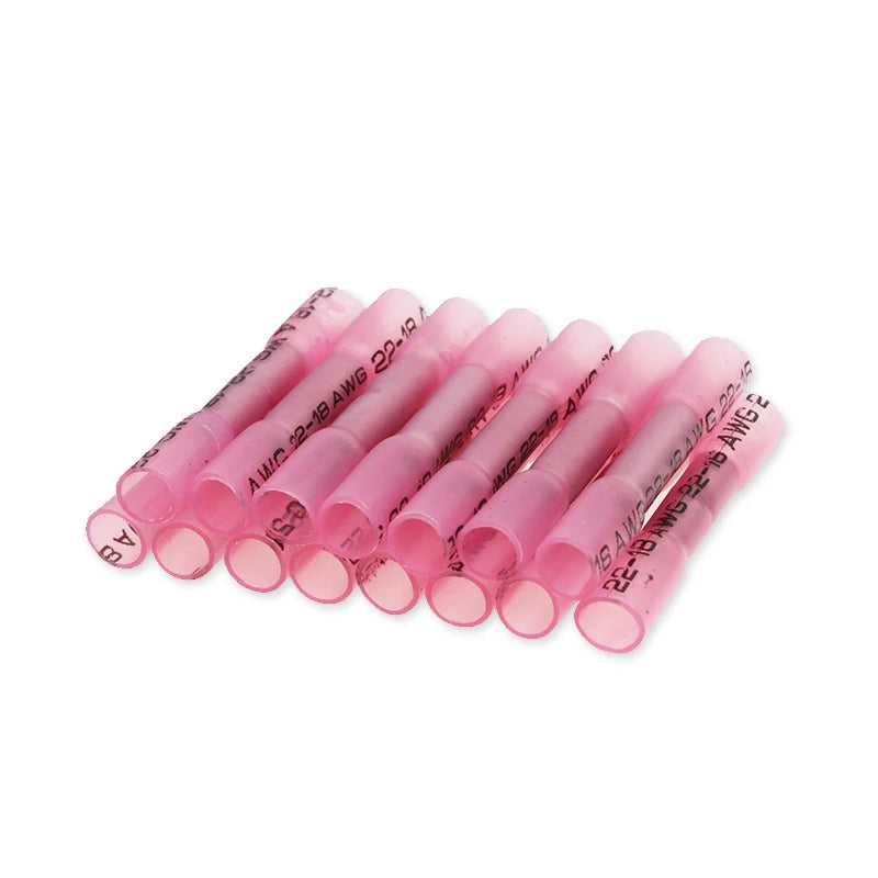 200pcs Heat Shrink Connectors Waterproof Solder Insulated Bu